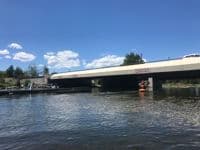 Signage on SW Colorado Avenue Bridge