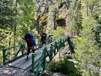 Crossing the bridge