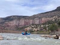 Entrance to the rapid just above Skull Bridge