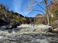 Upstream view of rapid