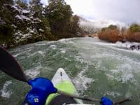 Snow day paddling on the Methodist run