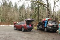 Unloading Boats at Boardman Creek