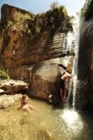 Enjoying Columbine Falls
