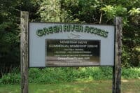 Green River Access Sign