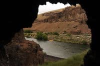 Buckskin Mary Camp Viewed from the Cave