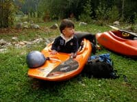 Aki Playing in Boats