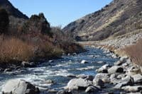 View downstream at base flow