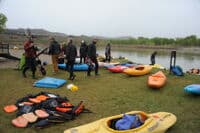Unloading and Sorting Gear at Deerlodge Park