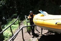 Sliding Boats Down at BZ Corners Launch
