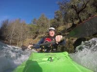 Dropping in Boulder Gulch Rapid
