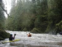 Eric Pulls Into an Eddy in the Gorge