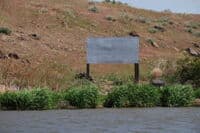 Faded Warning Sign