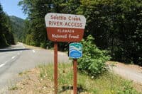 Seattle Creek River Access Sign