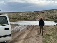 Soldier Creek Crossing on Three Forks Road when Owyhee 6000 cfs