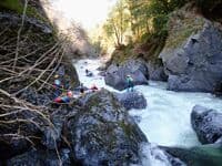 Rocky Gap, view from the "portage eddy"