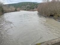 Looking down river from the 1900 Rd. Bridge.