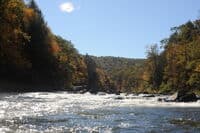 Looking Back Upstream at Eddy Turn