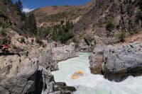 Lining Rafts at Big Falls