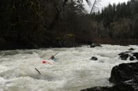 Emma in Wiley Creek Rapid