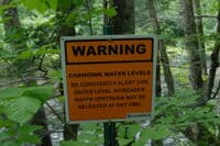 Warning Sign at Fife Brook Access