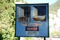 Warning Sign at Caribou Powerhouse
