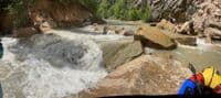 Rockfall from below