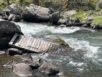 old foot bridge or dock