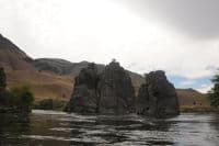 Rock Outcrops Near River Mile 70