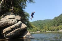 Dave at the Jump Rock 