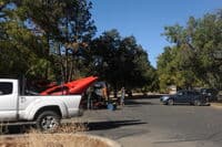 Parking at Marshall Gold State Park