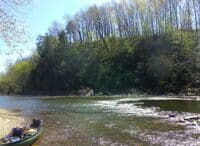 Small Rapid at Rock Outcropping on Monocacy River