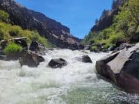 Looking back upstream at "The Wave". 