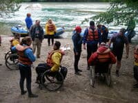 Wheelchair Transfer at the put-in