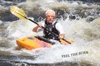 Bernie paddling
