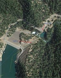 McCloud Dam Aerial