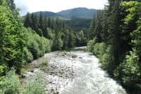 View of the River From the Highway 2 Bridge