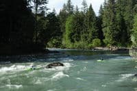 Entering the River at Mine Creek