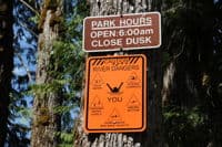 Safety Sign at Backman County Park