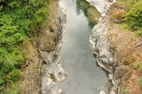 Canyon Downstream Side of the Bridge