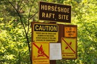 Horseshoe Access Sign