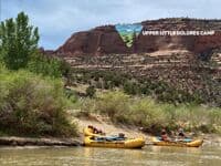 Upper Little Dolores camp at 2200 cfs