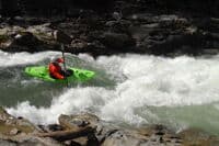 Jeff on the Bridge Rapid