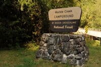 Marble Creek Campground Entrance Sign