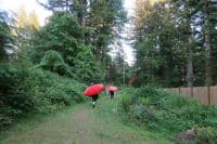 Walking up the Trail at the Take-Out