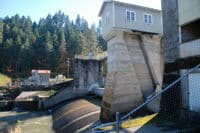 Powerdale Dam, Downstream View