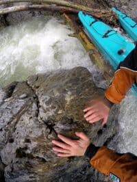 Stuck on wood in Upper SF Salmon