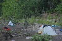 Camp at Upper Twenty Five Mile Rapid