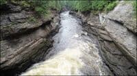 Scenic view downstream of the powerhouse