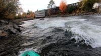 Today (10/17/22), just around the bend after Park st bridge.