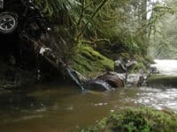 Car Remnants in the River